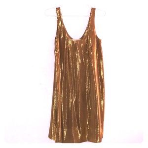 Gold dress